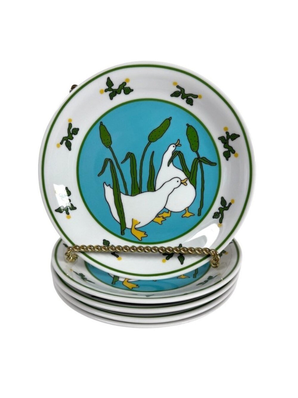 Set of 5 Arzberg Germany Plates  7.5" Ducks Goose Geese